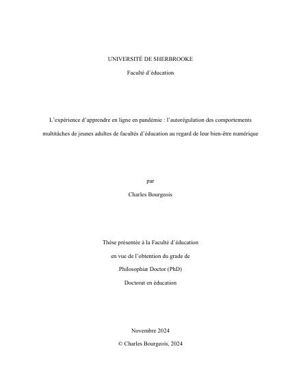 Page couverture du document de Bourgeois, Charles